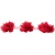 Тесьма плетеная "Рюш", упак. 9,14 м, цвет красный - купить в Таганроге. Цена: 46.82 руб.
