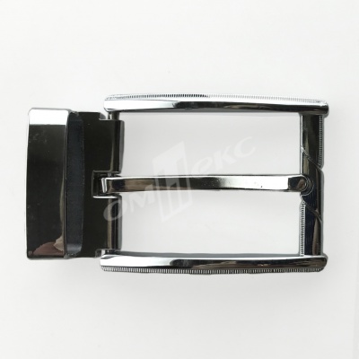 Пряжка металлическая для мужского ремня 845005А#2 (шир.ремня 40 мм), цв.-никель - купить в Таганроге. Цена: 110.29 руб.