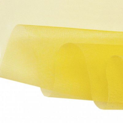 Фатин жесткий 16-68, 22 гр/м2, шир.180см, цвет жёлтый - купить в Таганроге. Цена 89.29 руб.