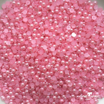 0404-5146G-Полубусины пластиковые круглые "ОмТекс", 4 мм, (уп.50гр=2500+/-10шт), цв.101-св.розовый - купить в Таганроге. Цена: 63.50 руб.