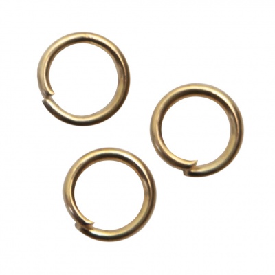 Кольцо  соединительное для бижутерии 5 мм, цв.-золото - купить в Таганроге. Цена: 0.44 руб.