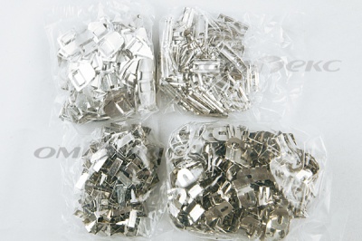Крючки брючные 4 шипа "Стром" 144 шт. никель - купить в Таганроге. Цена: 383.97 руб.