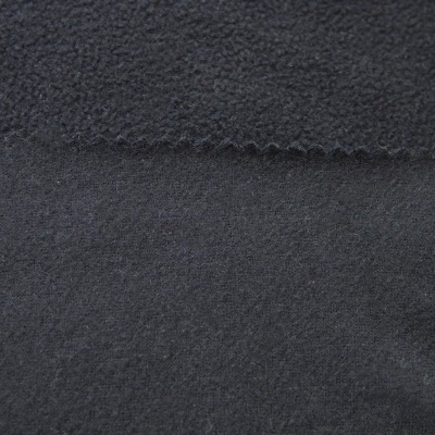 Флис DTY, 130 г/м2, шир. 150 см, цвет чёрный - купить в Таганроге. Цена 694.22 руб.