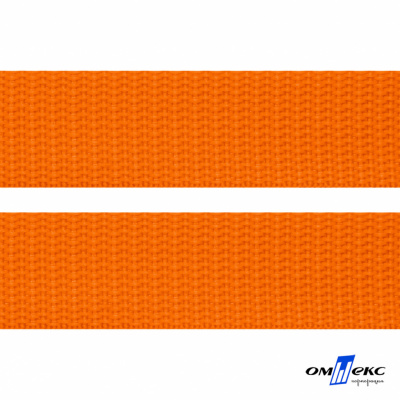 Оранжевый- цв.523 -Текстильная лента-стропа 550 гр/м2 ,100% пэ шир.25 мм (боб.50+/-1 м) - купить в Таганроге. Цена: 405.80 руб.