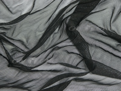 Сетка стрейч (7,81м/кг), 80 гр/м2, шир.160 см, цвет чёрный - купить в Таганроге. Цена 1 911.27 руб.