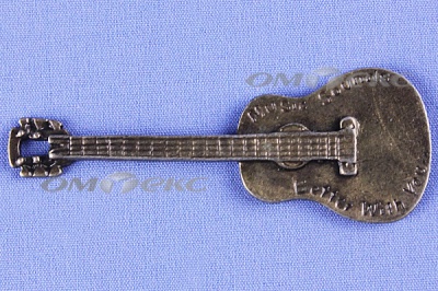 Декоративный элемент для творчества из металла "Гитара"  - купить в Таганроге. Цена: 19.99 руб.