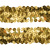 Тесьма с пайетками D16, шир. 30 мм/уп. 25+/-1 м, цвет золото - купить в Таганроге. Цена: 1 098.48 руб.