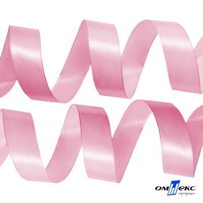 050-нежно-розовый Лента атласная упаковочная (В) 85+/-5гр/м2, шир.25 мм (1/2), 25+/-1 м - купить в Таганроге. Цена: 53.96 руб.