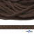 Шнур плетеный d-6 мм, 70% хлопок 30% полиэстер, уп.90+/-1 м, цв.1073-т.коричневый - купить в Таганроге. Цена: 594 руб.