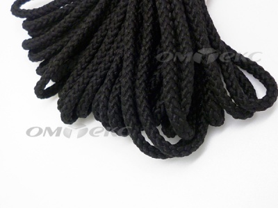 Шнур В-035 4 мм круп.плетение 100 м черный - купить в Таганроге. Цена: 156.40 руб.