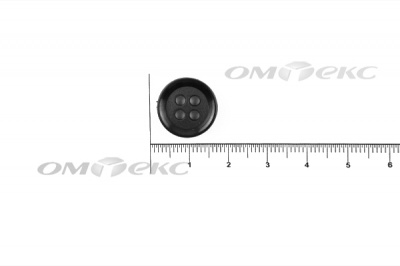51400/15 мм (4 пр) черные пуговицы - купить в Таганроге. Цена: 0.67 руб.