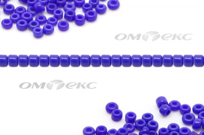 Бисер (ОS) 11/0 ( упак.100 гр) цв.48 - синий - купить в Таганроге. Цена: 48 руб.