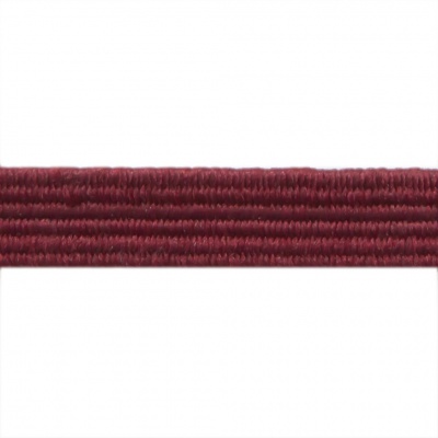 Резиновые нити с текстильным покрытием, шир. 6 мм ( упак.30 м/уп), цв.- 88-бордо - купить в Таганроге. Цена: 155.22 руб.