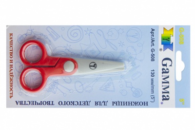 Ножницы G-508 детские 130 мм - купить в Таганроге. Цена: 118.32 руб.