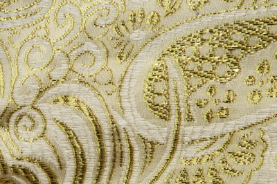 Ткань костюмная жаккард №5, 140 гр/м2, шир.150см, цвет золото - купить в Таганроге. Цена 383.29 руб.