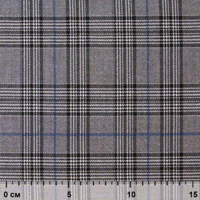 Ткань костюмная "Клер" 80% P, 16% R, 4% S, 200 г/м2, шир.150 см,#3 цв-серый/синий - купить в Таганроге. Цена 412.02 руб.