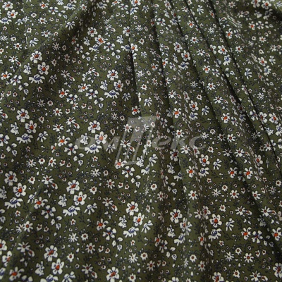 Плательная ткань "Фламенко" 11.2, 80 гр/м2, шир.150 см, принт растительный - купить в Таганроге. Цена 259.21 руб.