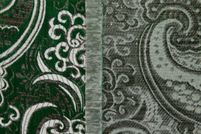 Ткань костюмная жаккард, 135 гр/м2, шир.150см, цвет зелёный№4 - купить в Таганроге. Цена 441.94 руб.