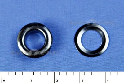 Люверсы металлические, блочка/кольцо, №5 (8 мм) упак.1000 шт- цв.никель - купить в Таганроге. Цена: 392 руб.