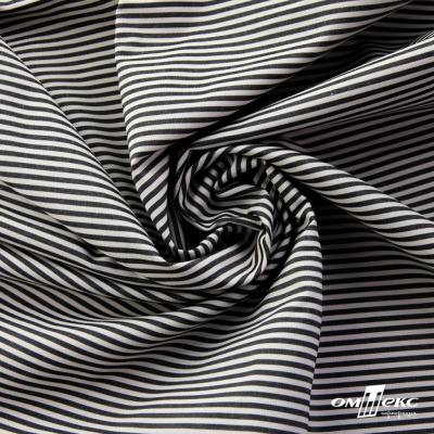 Ткань сорочечная Полоска Кенди, 115 г/м2, 58% пэ,42% хл, шир.150 см, цв.6-черный, (арт.110) - купить в Таганроге. Цена 306.69 руб.