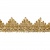 Тесьма металлизированная 0384-0240, шир. 40 мм/уп. 25+/-1 м, цвет золото - купить в Таганроге. Цена: 490.74 руб.
