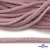 Шнур плетеный d-6 мм круглый, 70% хлопок 30% полиэстер, уп.90+/-1 м, цв.1087-розовый - купить в Таганроге. Цена: 588 руб.