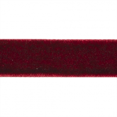 Лента бархатная нейлон, шир.12 мм, (упак. 45,7м), цв.240-бордо - купить в Таганроге. Цена: 392 руб.