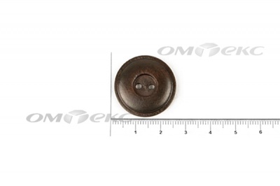 Пуговица деревянная круглая №54 (25мм) - купить в Таганроге. Цена: 4.12 руб.