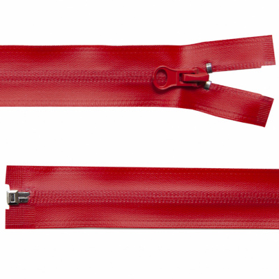 Молния водонепроницаемая PVC Т-7, 60 см, разъемная, цвет (820) красный - купить в Таганроге. Цена: 49.39 руб.