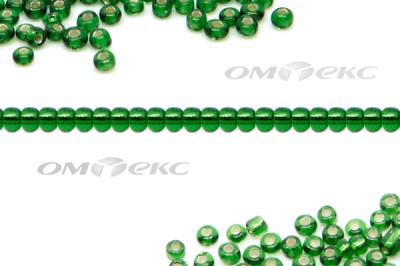 Бисер (SL) 11/0 ( упак.100 гр) цв.27В - зелёный - купить в Таганроге. Цена: 53.34 руб.