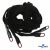 Шнурки #106-01, плоские 130 см, декор.наконечник, цв.чёрный - купить в Таганроге. Цена: 43.98 руб.