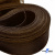 Регилиновая лента, шир.65мм, (уп.25 ярд), цв.- коричневый - купить в Таганроге. Цена: 499.43 руб.