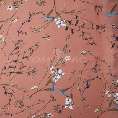 Плательная ткань "Фламенко" 2.1, 80 гр/м2, шир.150 см, принт растительный - купить в Таганроге. Цена 311.05 руб.