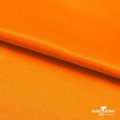 Поли креп-сатин 15-1263, 125 (+/-5) гр/м2, шир.150см, цвет оранжевый - купить в Таганроге. Цена 155.57 руб.