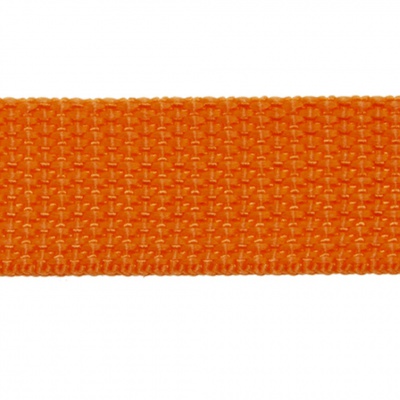 Стропа текстильная, шир. 25 мм (в нам. 50+/-1 ярд), цвет оранжевый - купить в Таганроге. Цена: 409.94 руб.