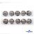 119-02 Кнопки пришивные декоративные металл 25 мм, цв.-никель - купить в Таганроге. Цена: 30.23 руб.
