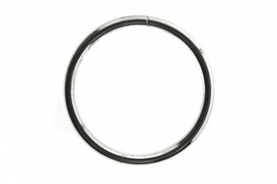 Кольцо металлическое №40 мм, цв.-никель - купить в Таганроге. Цена: 4.49 руб.