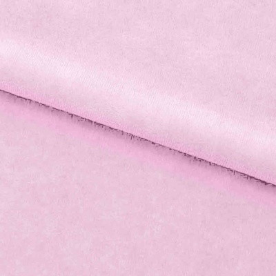 Велюр JS LIGHT 1, 220 гр/м2, шир.150 см, (3,3 м/кг), цвет бл.розовый - купить в Таганроге. Цена 1 055.34 руб.