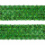 Тесьма с пайетками D4, шир. 35 мм/уп. 25+/-1 м, цвет зелёный - купить в Таганроге. Цена: 1 308.30 руб.