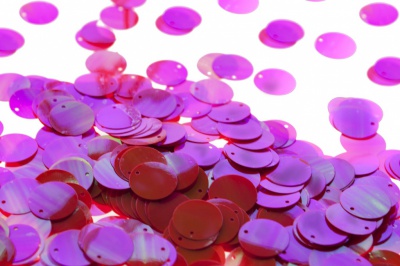 Пайетки "ОмТекс" россыпью,CREAM,круг 20 мм/упак.50+/-2 гр, цв. 15-розовый - купить в Таганроге. Цена: 80.12 руб.