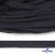 Шнур плетеный d-8 мм плоский, 70% хлопок 30% полиэстер, уп.85+/-1 м, цв.1010-т.синий - купить в Таганроге. Цена: 735 руб.