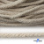 Шнур плетеный d-6 мм круглый, 70% хлопок 30% полиэстер, уп.90+/-1 м, цв.1077-лён - купить в Таганроге. Цена: 588 руб.