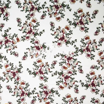 Плательная ткань "Фламенко" 23.1, 80 гр/м2, шир.150 см, принт растительный - купить в Таганроге. Цена 264.56 руб.