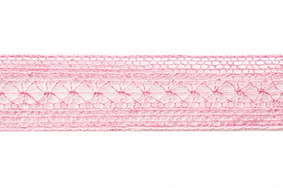 Тесьма кружевная 0621-1669, шир. 20 мм/уп. 20+/-1 м, цвет 096-розовый - купить в Таганроге. Цена: 673.91 руб.