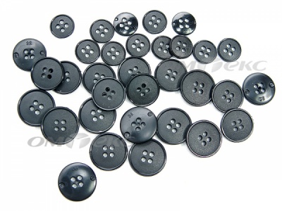 51926/15 мм (4 пр) черные пуговицы (брючные) - купить в Таганроге. Цена: 1.50 руб.