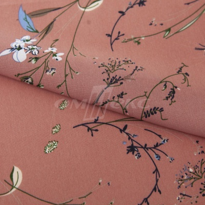 Плательная ткань "Фламенко" 2.1, 80 гр/м2, шир.150 см, принт растительный - купить в Таганроге. Цена 311.05 руб.
