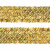 Тесьма с пайетками D16, шир. 35 мм/уп. 25+/-1 м, цвет золото - купить в Таганроге. Цена: 1 281.60 руб.