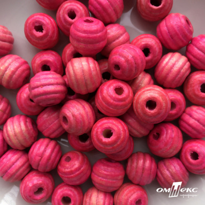 0309-Бусины деревянные "ОмТекс", 16 мм, упак.50+/-3шт, цв.023-розовый - купить в Таганроге. Цена: 62.22 руб.