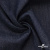 Ткань костюмная "Джинс" с начесом, 320 г/м2, 80% хлопок 20%полиэстер, шир. 160 см, т.синий - купить в Таганроге. Цена 492.24 руб.