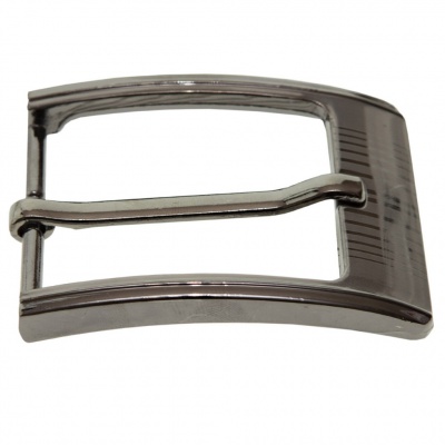 Пряжка металлическая для мужского ремня SC035#7 (шир.ремня 40 мм), цв.-тем.никель - купить в Таганроге. Цена: 43.93 руб.